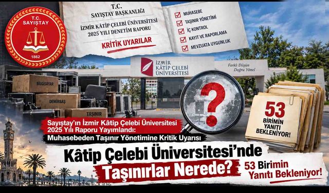 Kâtip Çelebi Üniversitesi'nde Taşınırlar Nerede? 53 Birimin Yanıtı Bekleniyor!