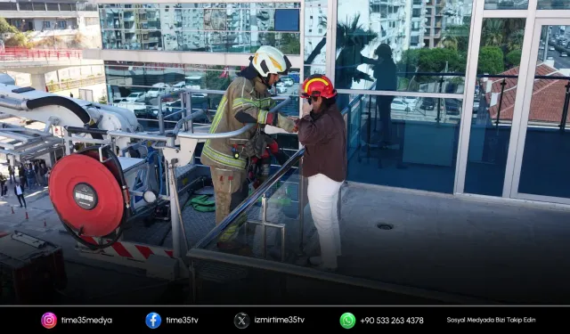 Bayraklı Belediyesi’nde yangın ve acil durum tatbikatı