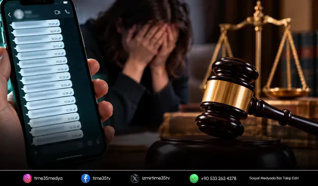 Aynı gün akrabasına 45 mesaj gönderen sanığa hapis cezası