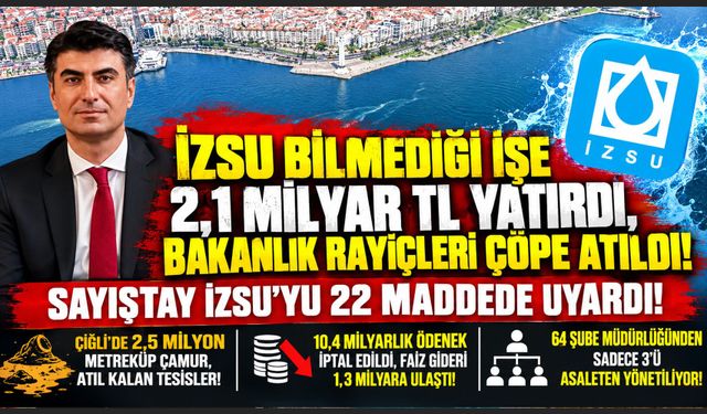 İZSU Bilmediği İşe 2,1 Milyar TL Yatırdı, Bakanlık Rayiçleri Çöpe Atıldı!