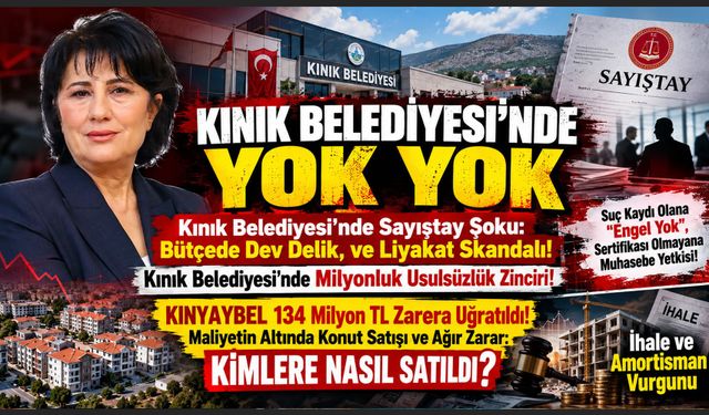 Kınık Belediyesi'nde Sayıştay Şoku: Bütçede Dev Delik, ve Liyakat Skandalı!