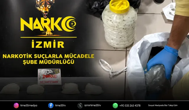 İzmir Otogarı’nda peynir bidonundan uyuşturucu çıktı