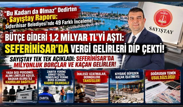 Bütçe Gideri 1,2 Milyar TL’yi Aştı: Seferihisar'da Vergi Gelirleri Dip Çekti!