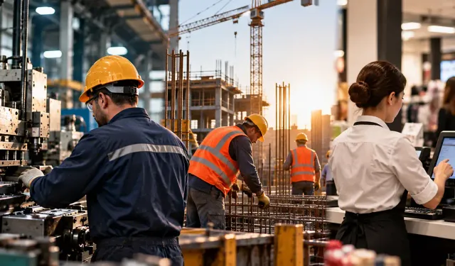TÜİK: Ücretli çalışan sayısı yıllık yüzde 2 arttı