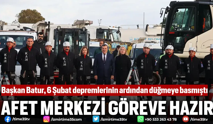 Konak’ın afet planı tamam, Afet Merkezi göreve hazır
