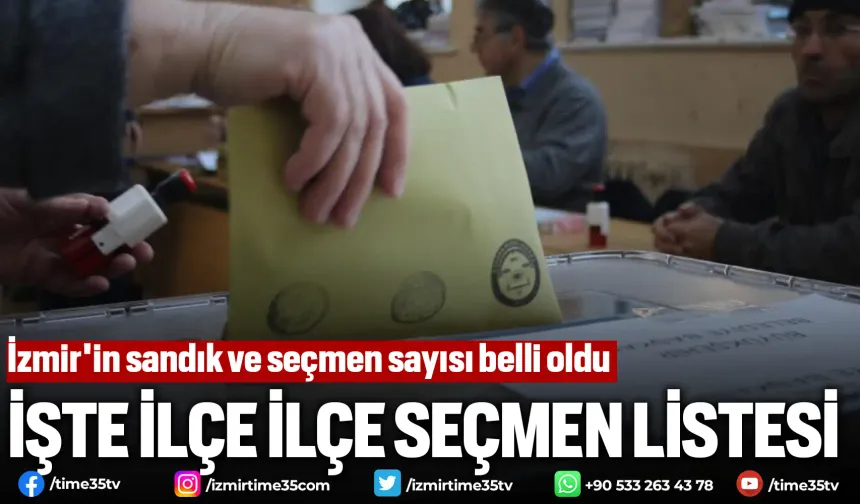 İzmir'in sandık ve seçmen sayısı belli oldu