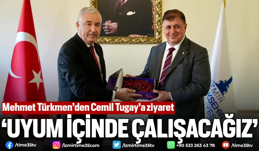 Mehmet Türkmen’den Cemil Tugay’a ziyaret