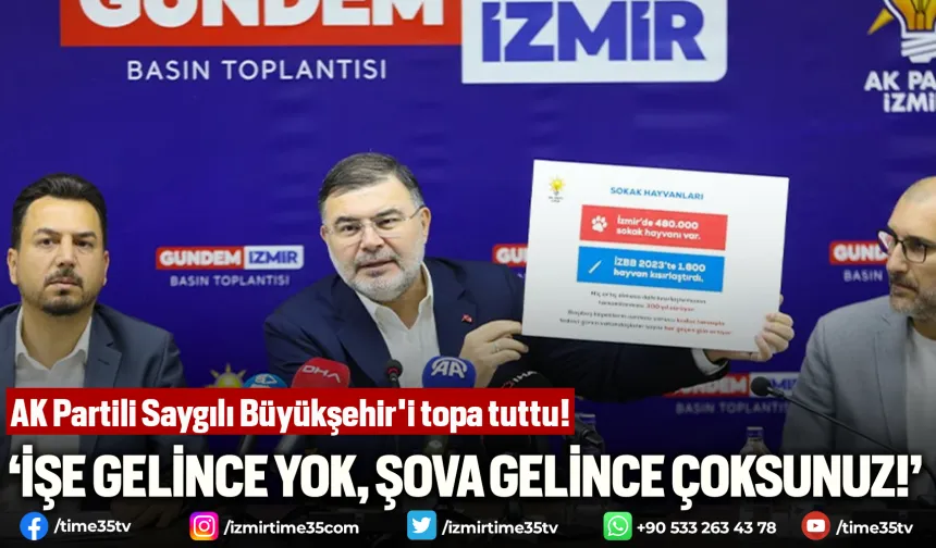 AK Partili Saygılı Büyükşehir'i topa tuttu!