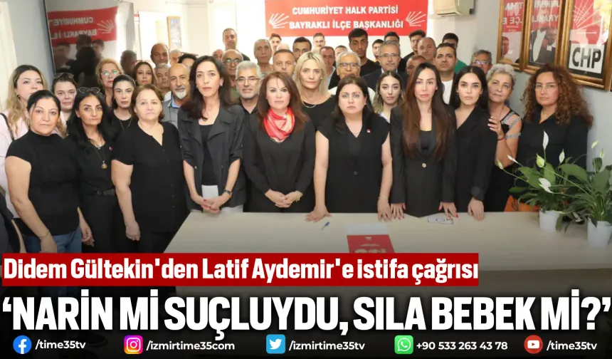 Didem Gültekin'den Latif Aydemir'e istifa çağrısı