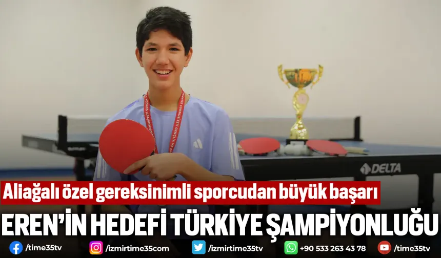 Aliağalı özel gereksinimli sporcudan büyük başarı