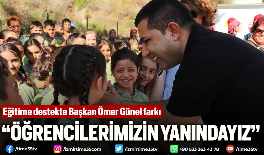 Eğitime destekte Başkan Ömer Günel farkı