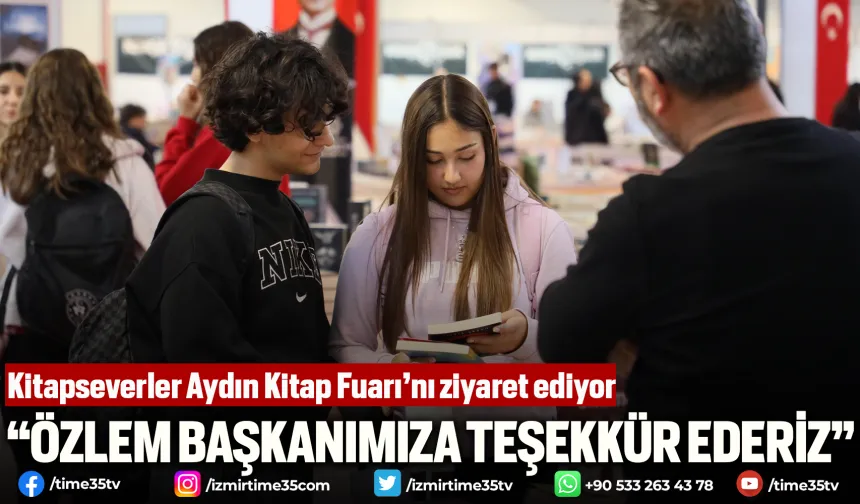 Kitapseverler Aydın Kitap Fuarı’nı ziyaret ediyor