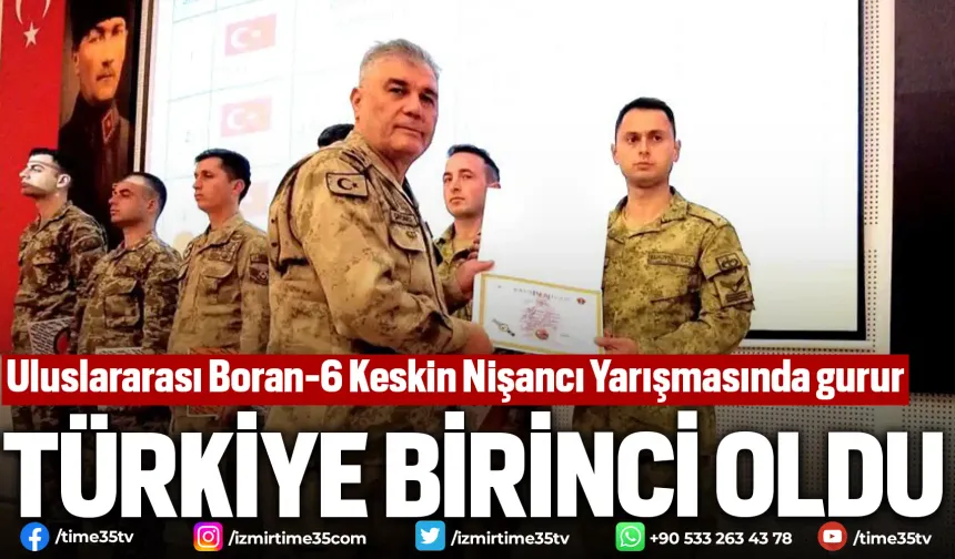 Uluslararası Boran-6 Keskin Nişancı Yarışmasında, birinci Türkiye oldu