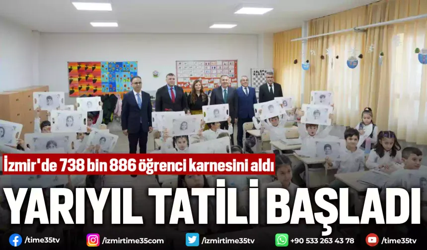 İzmir'de 738 bin 886 öğrenci karnesini aldı