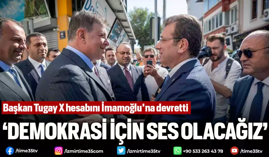 Başkan Tugay X hesabını İmamoğlu'na devretti