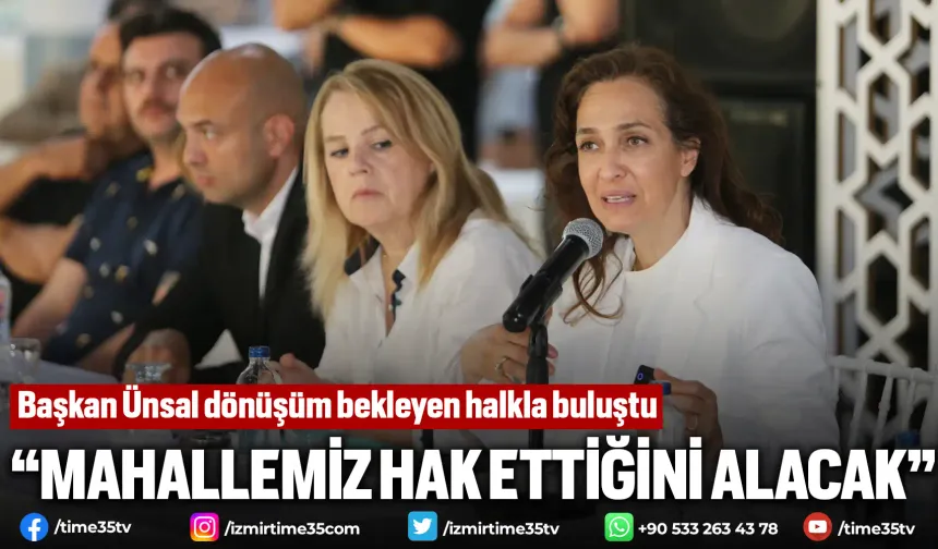 Başkan Ünsal dönüşüm bekleyen Cumhuriyet Mahallesi’nde halkla buluştu