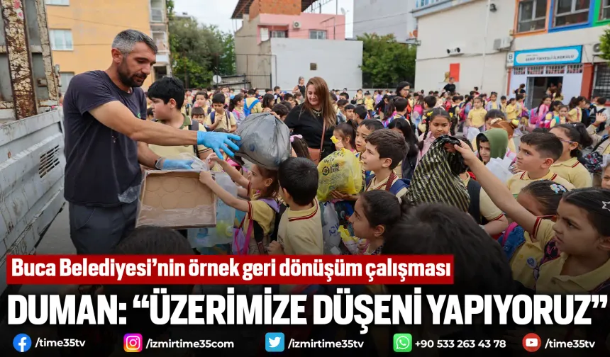 Buca Belediyesi’nin örnek geri dönüşüm çalışması