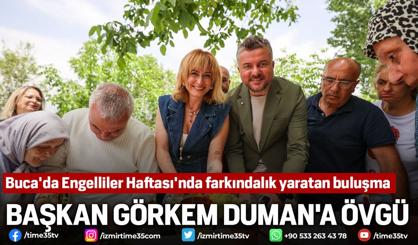 Buca'da Engelliler Haftası'nda farkındalık yaratan buluşma