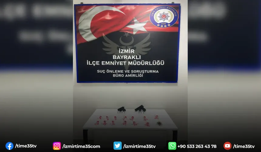 İzmir'de zehir taciri 3 şüpheli yakalandı