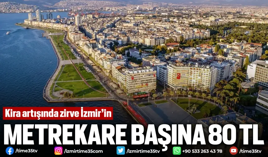 Kira artışında zirve İzmir’in