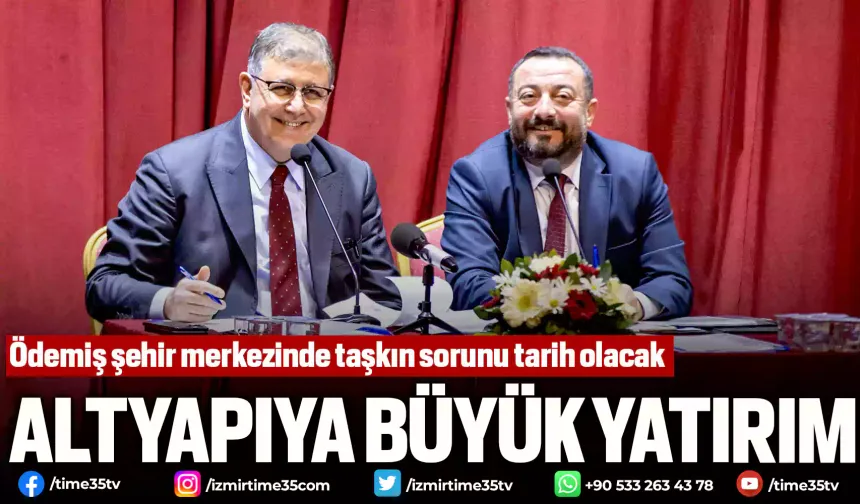 Ödemiş şehir merkezinde taşkın sorunu tarih olacak
