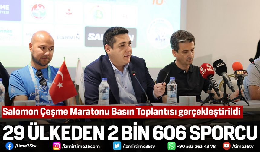 Salomon Çeşme Maratonu Basın Toplantısı gerçekleştirildi