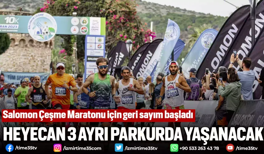 Salomon Çeşme Maratonu için geri sayım başladı
