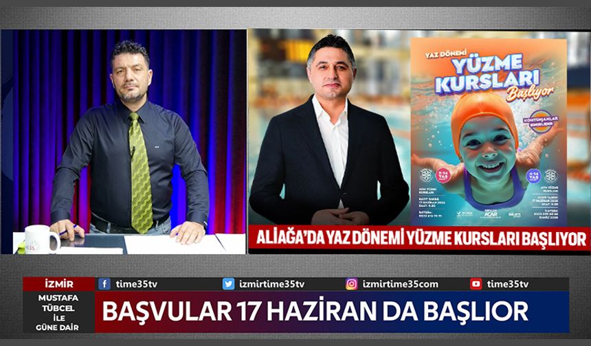Aliağa’da Yaz Dönemi Yüzme Kursları Başlıyor