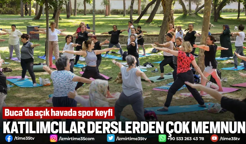 Buca’da açık havada spor keyfi
