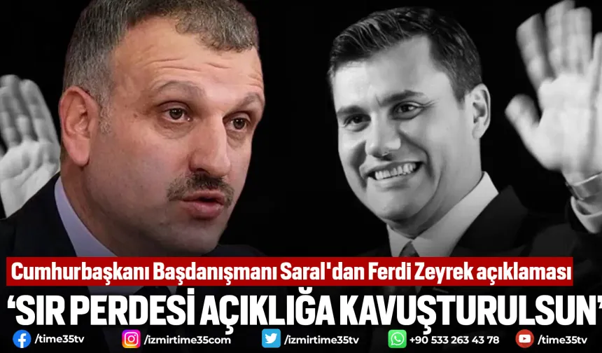 Cumhurbaşkanı Başdanışmanı Saral'dan Ferdi Zeyrek açıklaması