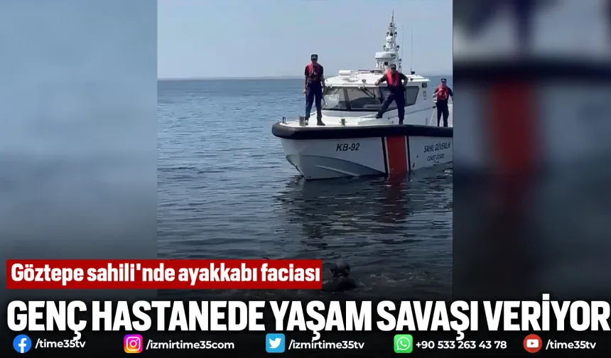 İzmir'de denize düşen genç ölümle pençeleşiyor