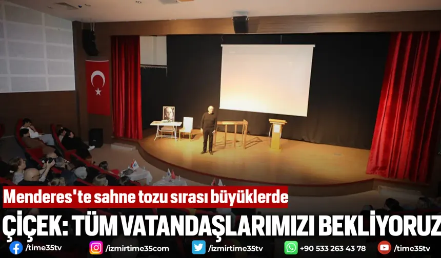 Menderes'te sahne tozu sırası büyüklerde