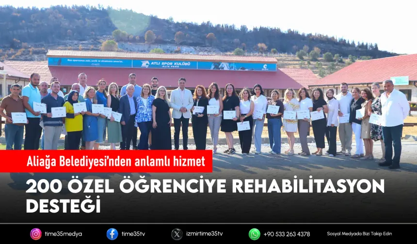 Aliağa Belediyesi’nden özel çocuklara büyük destek