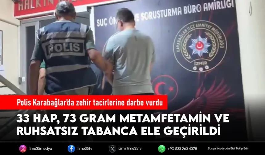 Karabağlar’da zehir tacirlerine operasyon: 2 gözaltı