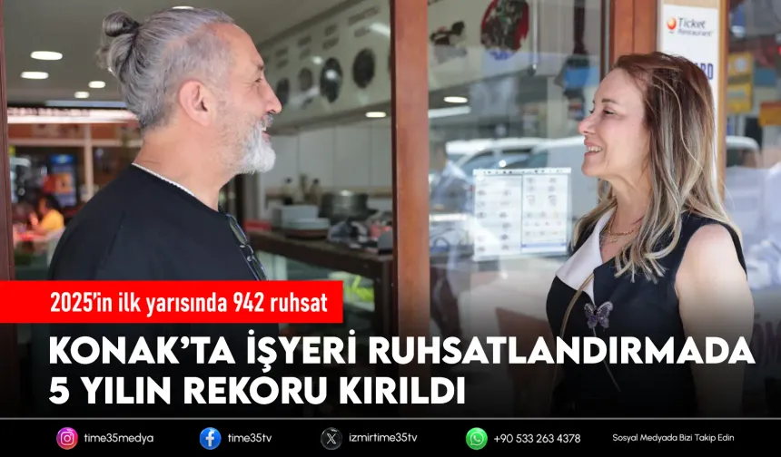 Konak’ta işyeri ruhsatlandırma rekoru