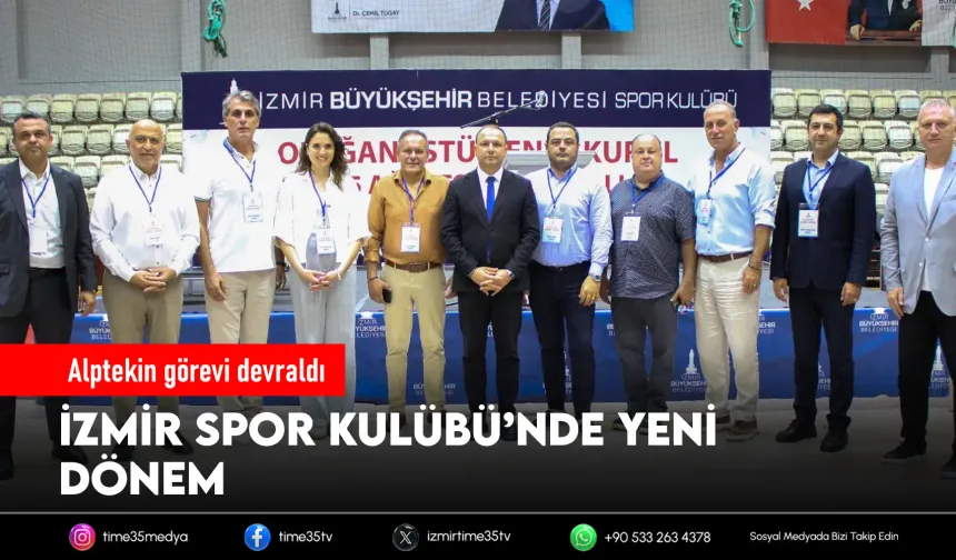 İzmir Büyükşehir Spor Kulübü’nde bayrak değişimi