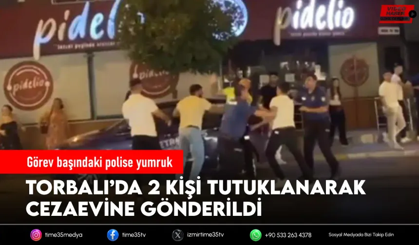 İzmir’de polise saldırı anı kamerada