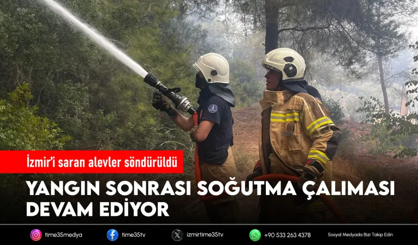 Aliağa ve Menderes’teki yangınlar kontrol altına alındı