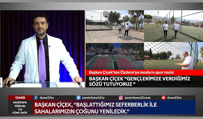 Başkan Çiçek’ten Özdere’ye modern spor tesisi