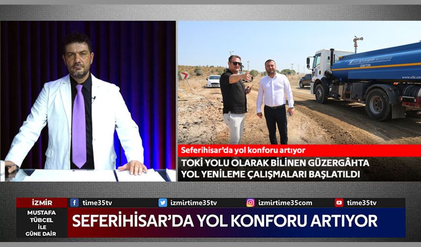 Seferihisar’da kaçak hafriyatla drone ile mücadele ve yol yenileme çalışmaları