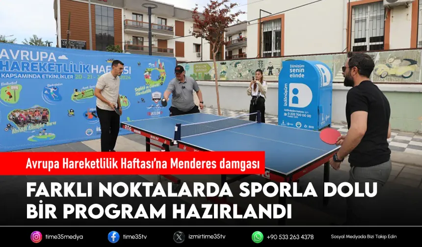 Menderes’te Avrupa Hareketlilik Haftası sporla kutlanacak
