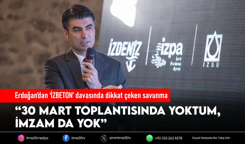 Erdoğan’dan İZBETON savunması: Kooperatif kararlarında imzam yok!