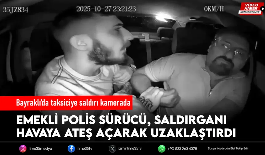 İzmir'de taksi şoförünün darbedildiği anlar kamerada