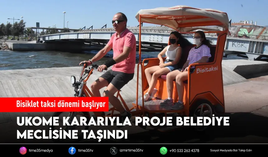 İzmir’de bisiklet taksi dönemi başlıyor