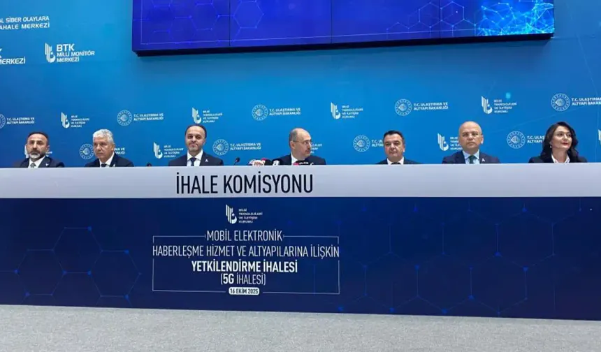 BTK'da 5G yetkilendirme ihalesi başladı