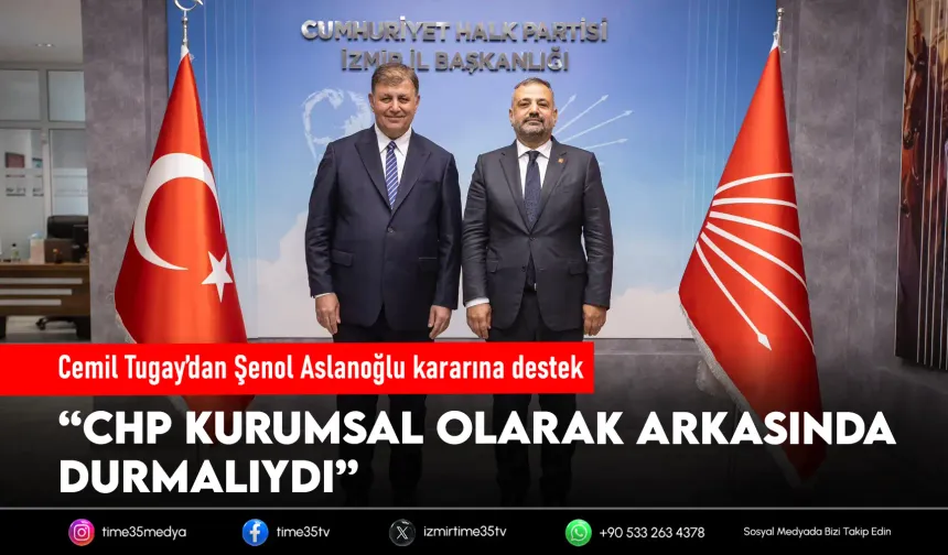 Cemil Tugay’dan Şenol Aslanoğlu kararına destek