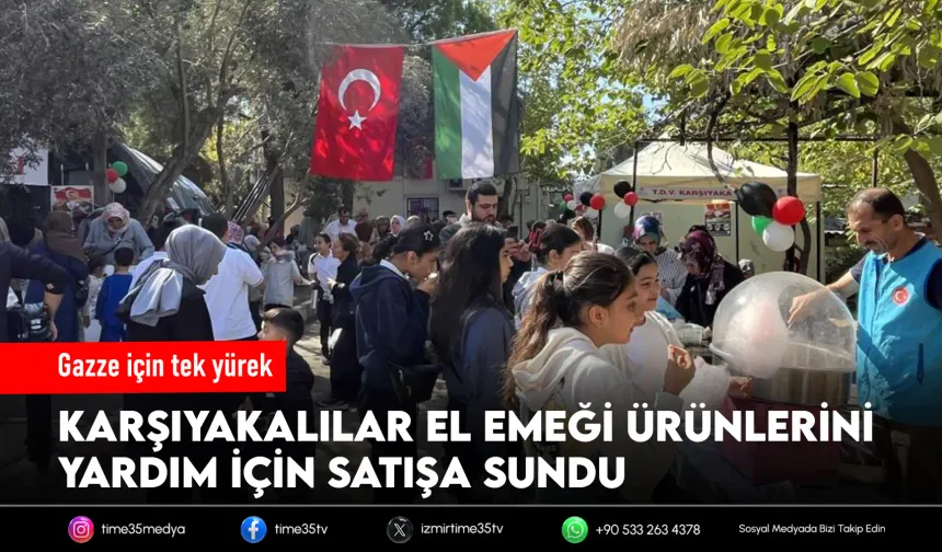 Gazze için İzmir'de "Hayır çarşısı" kuruldu