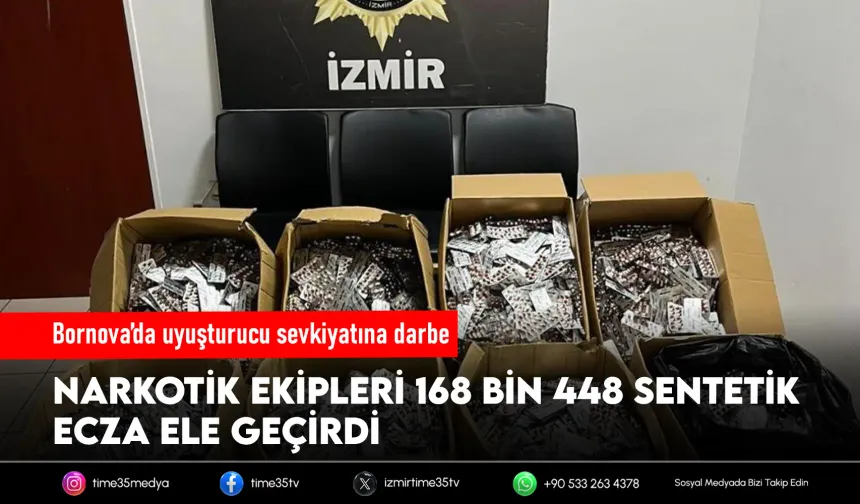 İzmir narkotikten rekor miktarda hap operasyonu