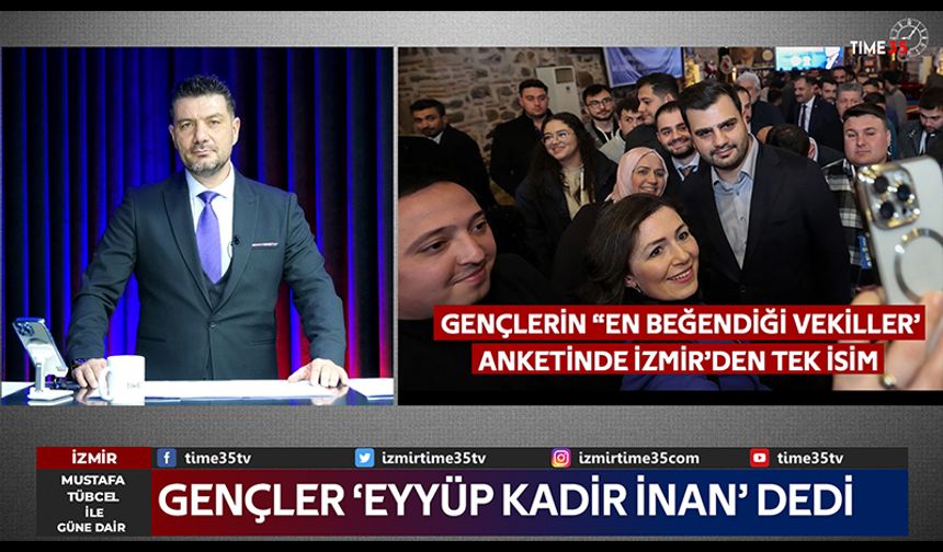 Gençlerin 'En Beğendiği Vekiller" anketinde İzmir'den tek isim