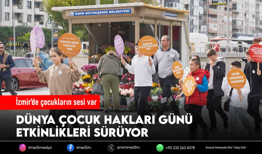 İzmir’de çocuk hakları haftası dolu dolu geçiyor